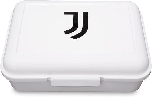 Contenitore Portapranzo Porta merenda Scatola Sandwich Box  Bambini Tifoso (Juventus Bianco)