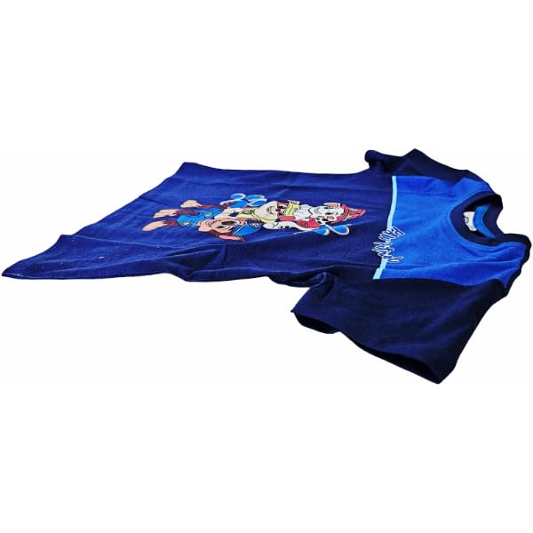 Maglietta in Cotone Maglia  Ragazzo T-Shirt Abbigliamento Bambino  Paw Patrol 4 Anni (IT, età, 5 Anni, Regular, Bambino, Blu)