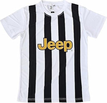 Maglia Ufficiale Bianco Nera Campionato Seria A | Taglie da Ragazzo J U V E N T U S - Taglia 12 Anni
