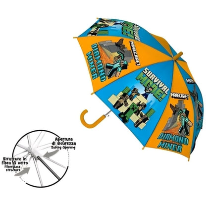 Ombrello ufficiale da Pioggia unisex Multicolore a campana per bambini e Ragazzi diametro 71cm