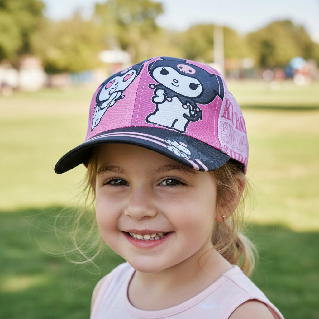 KUROMI - Cappello con Visiera da Ragazzo/Bambino Berretto da Baseball Regolabile