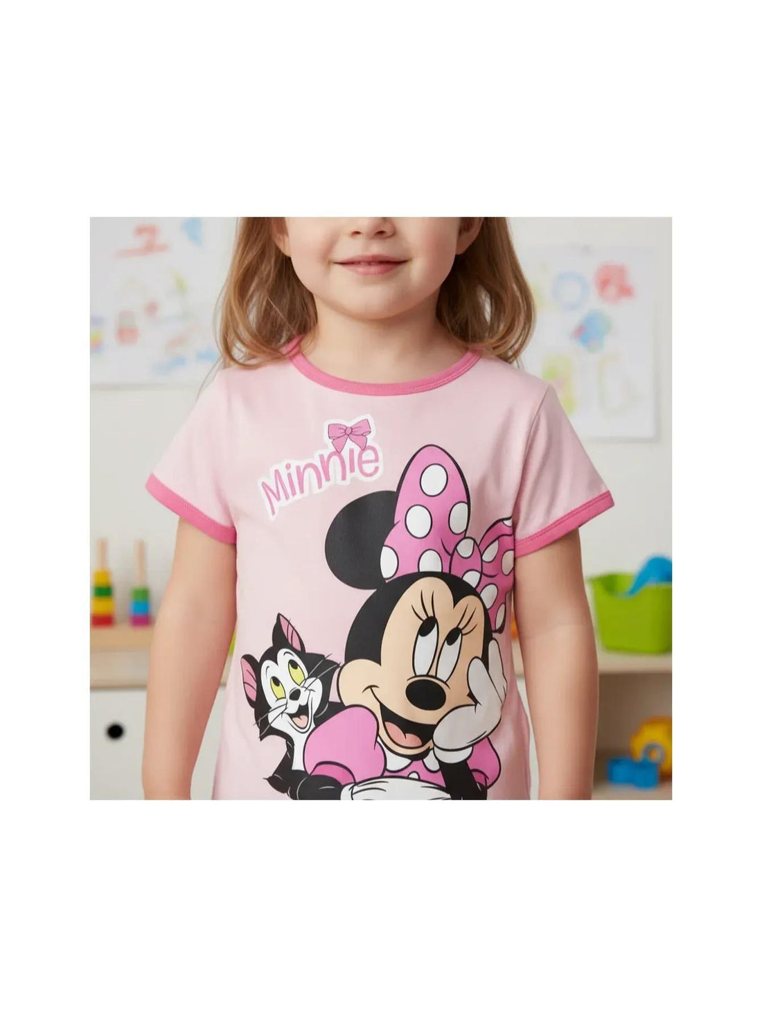 Maglietta in Cotone  BambinaT-Shirt Abbigliamento Ragazza  Minnie Mouse età, 3 Anni