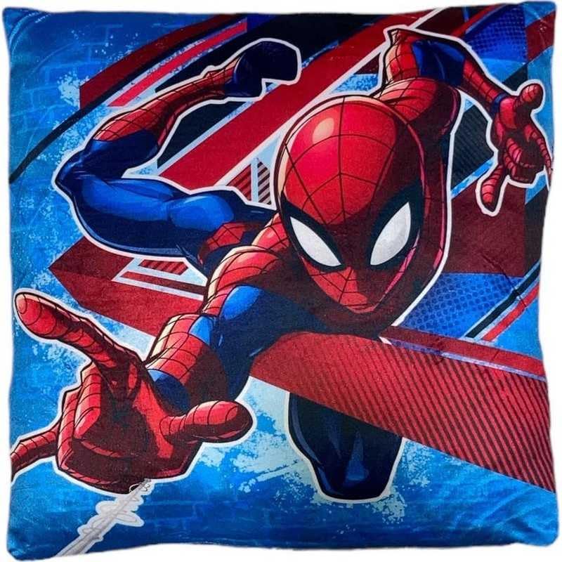 Cuscino Arredo 40x40 cm morbido con imbottitura 100% poliestere (SPIDERMAN)