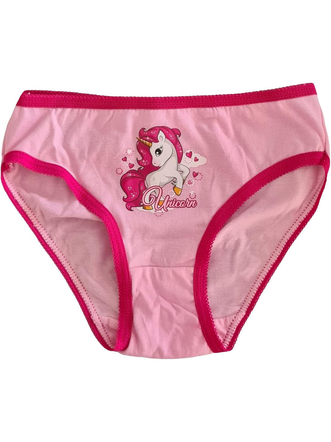 Unicorno | Set 3 Pezzi Mutandine in Cotone  Bambina Slip Mutanda Intimo (6-7 Anni)