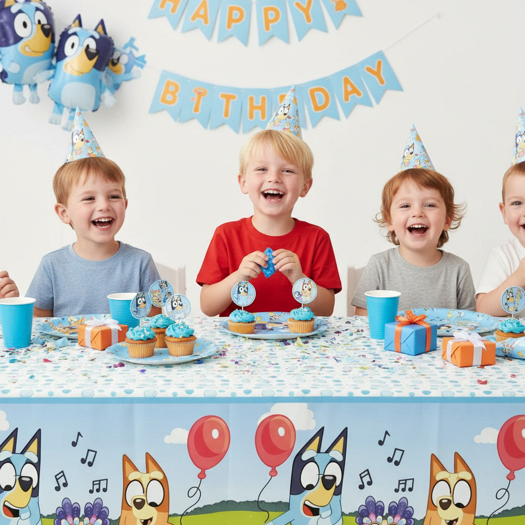 Tovaglia decorazione per compleanno dei bambini e feste a tema, Rettangolare, 120 cm x 180 cm, lavabile