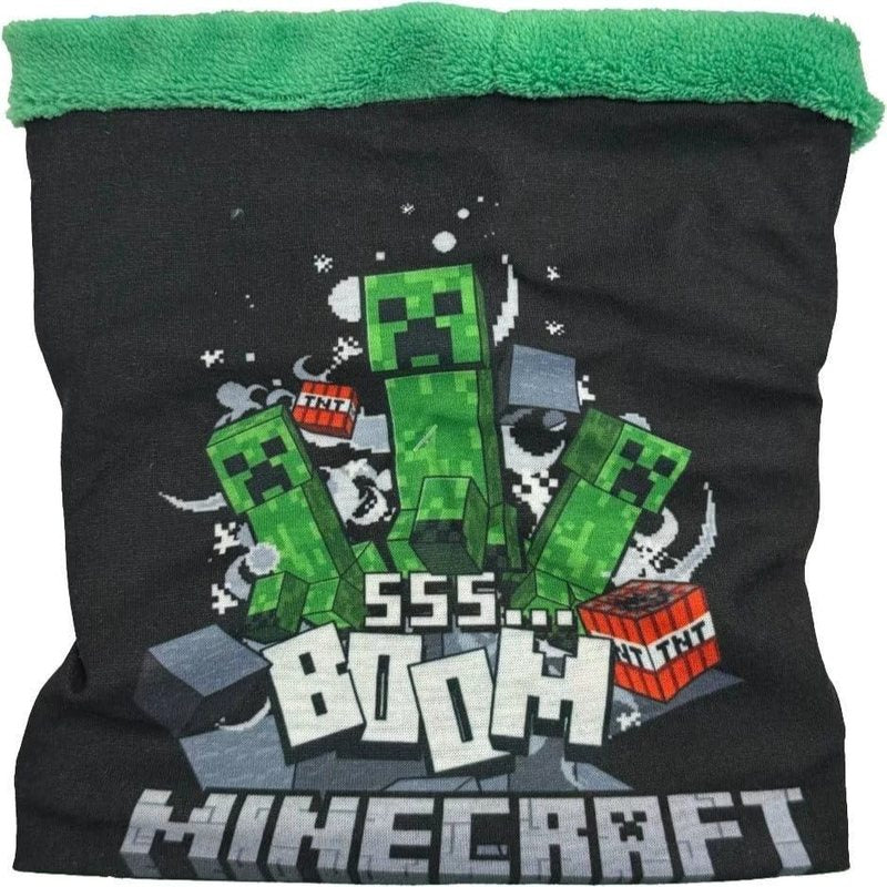 Scaldacollo Sciarpa Tubolare Minecraft Bambini Caldo Termico Invernale Morbido