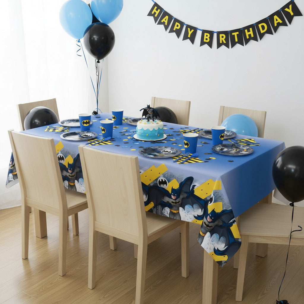 Tovaglia decorazione per compleanno dei bambini e feste a tema, Rettangolare, 120 cm x 180 cm, lavabile