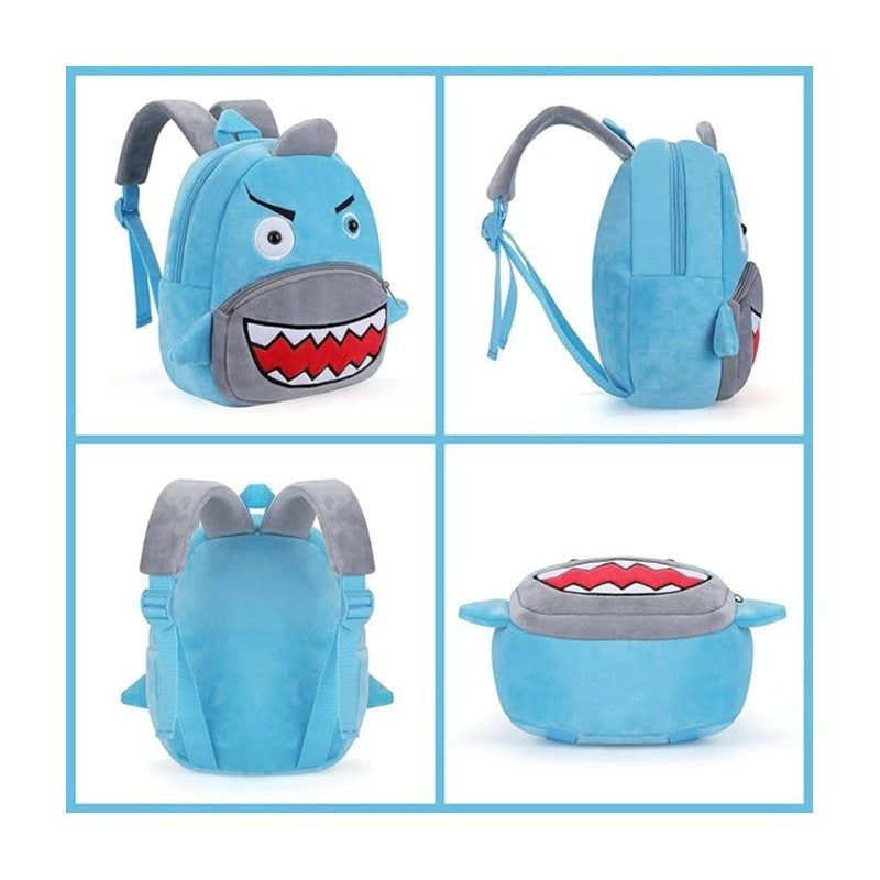 Zainetto Asilo Bambini, Zainetto Bimbo 1-3 Anni Nido Preschool Peluche 3D Animaletti Borsa Zaino Bambino Bambina Morbido Mini