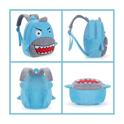 Zainetto Asilo Bambini, Zainetto Bimbo 1-3 Anni Nido Preschool Peluche 3D Animaletti Borsa Zaino Bambino Bambina Morbido Mini