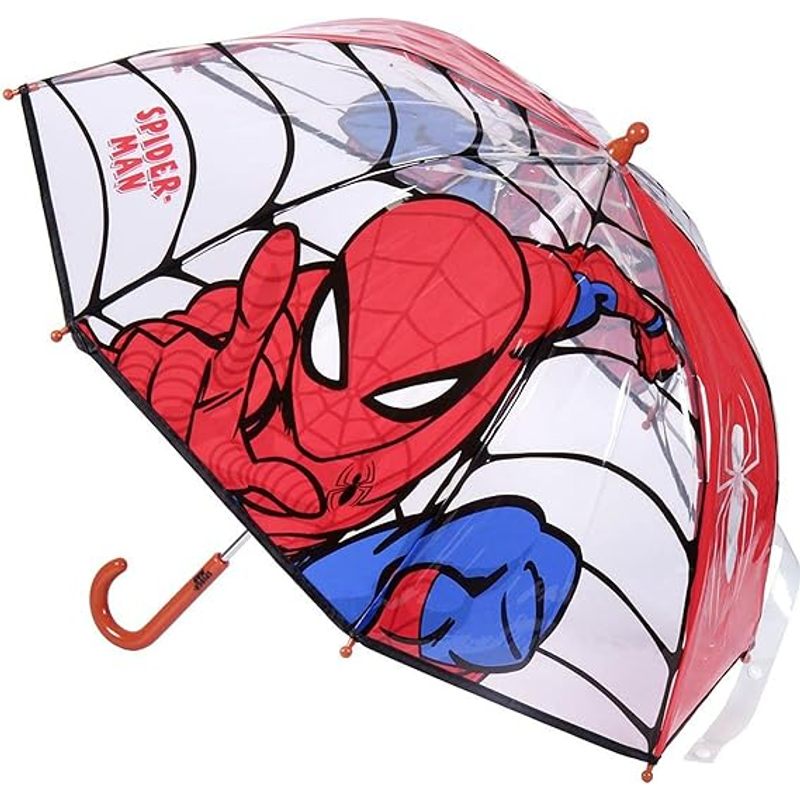 Ombrello da Pioggia Multicolore unisex a campana  bambini Spiderman