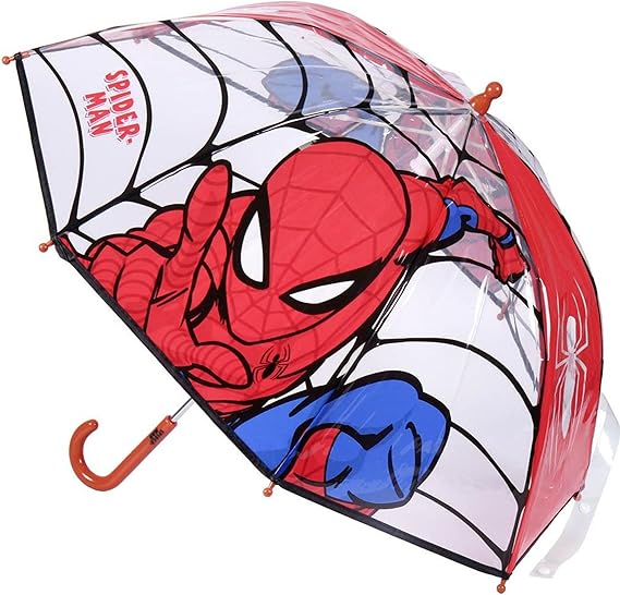 Ombrello da Pioggia Multicolore unisex a campana  bambini Spiderman