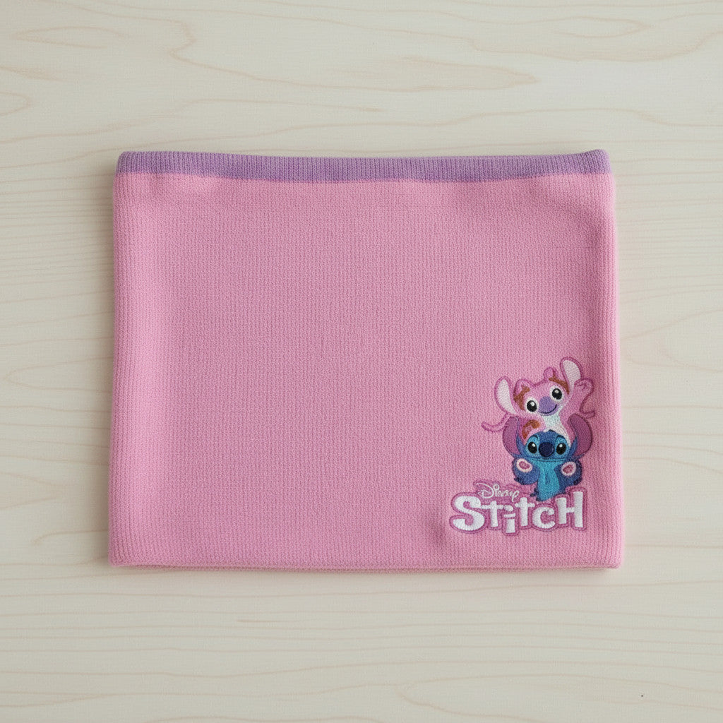 Set 3 Pezzi Stitch Cappello Scaldacollo Guanti Bambini Taglia Unica 4