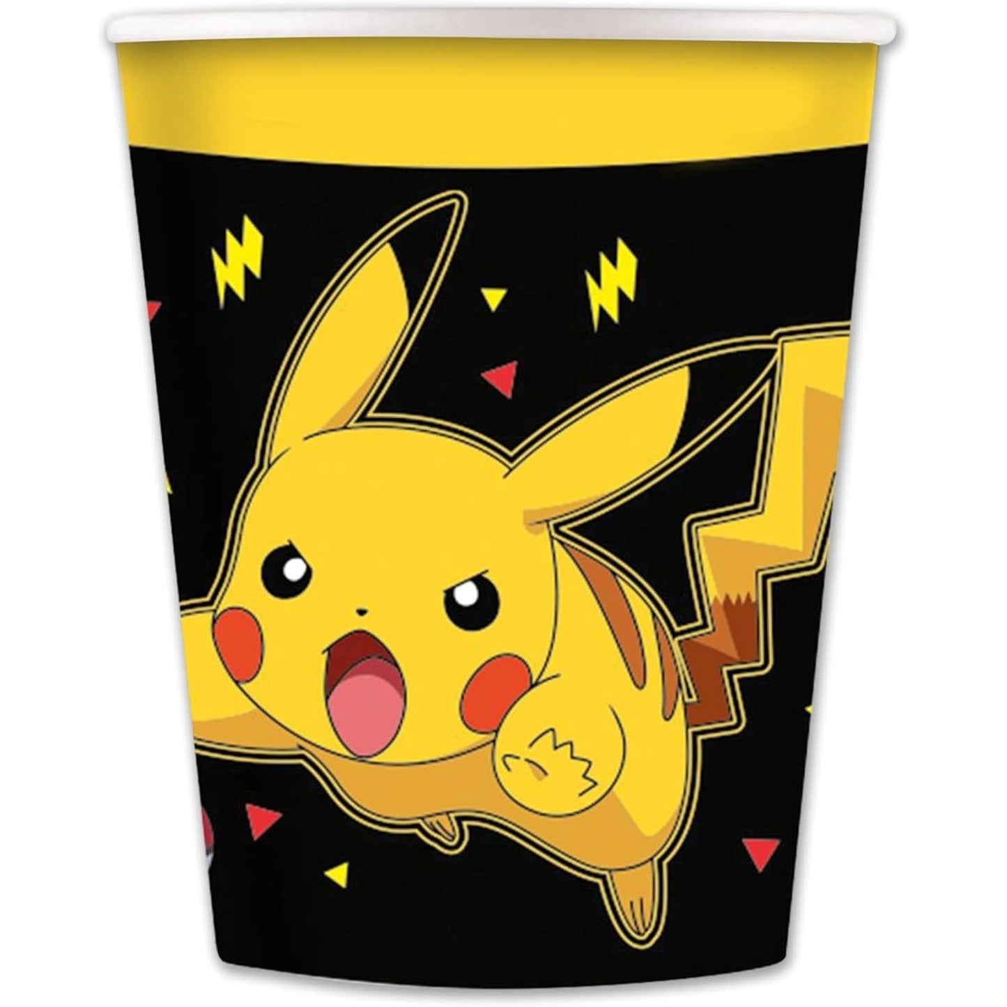 Kit Compleanno Pokemon fino a 8 persone, Set Stoviglie Pikachu Addobbi Decorazioni da Tavola per Festa Party Carnevale Halloween a Tema Bambini, 8 Piatti, 16 Tovaglioli, 8 Bicchieri