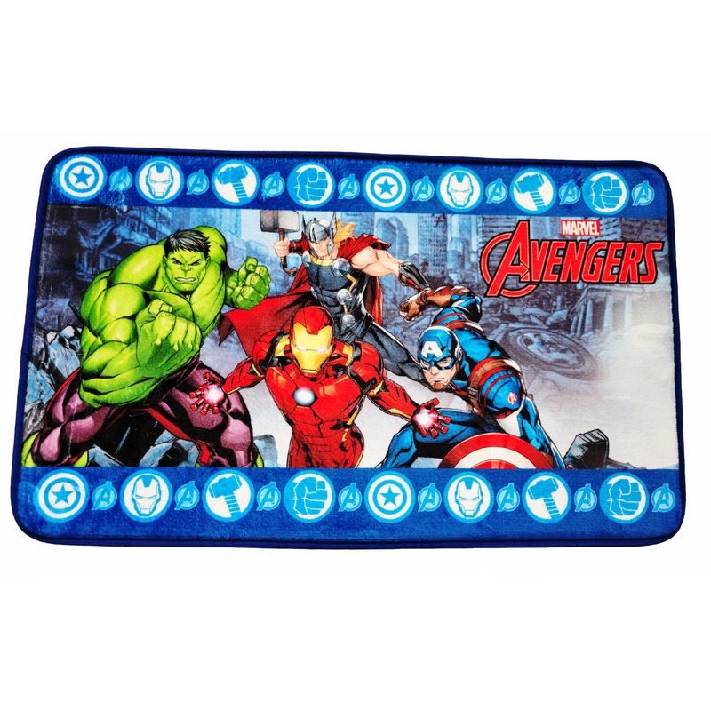 Tappeto decorativo  la cameretta dei bambini, antiscivolo, morbido e soffice - Spessore 2cm (Avengers Hulk)