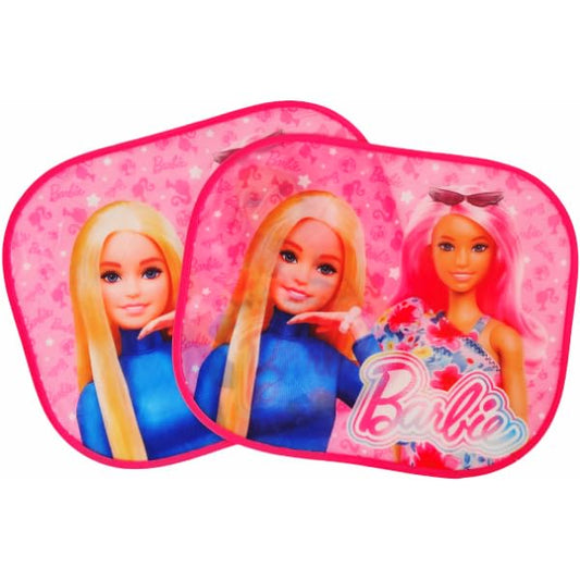 Coppia di Tendine Laterali Parasole Auto Bambini con Ventose (BARBIE)