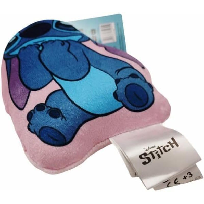 Disney Stitch Mini Peluche 3D Morbido Blu e Rosa 20 cm