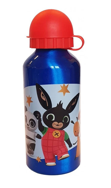 Borraccia Scuola Bottiglia Sport in Alluminio Bambini 400ml con Beccuccio Retraibile (Bing 500ml)