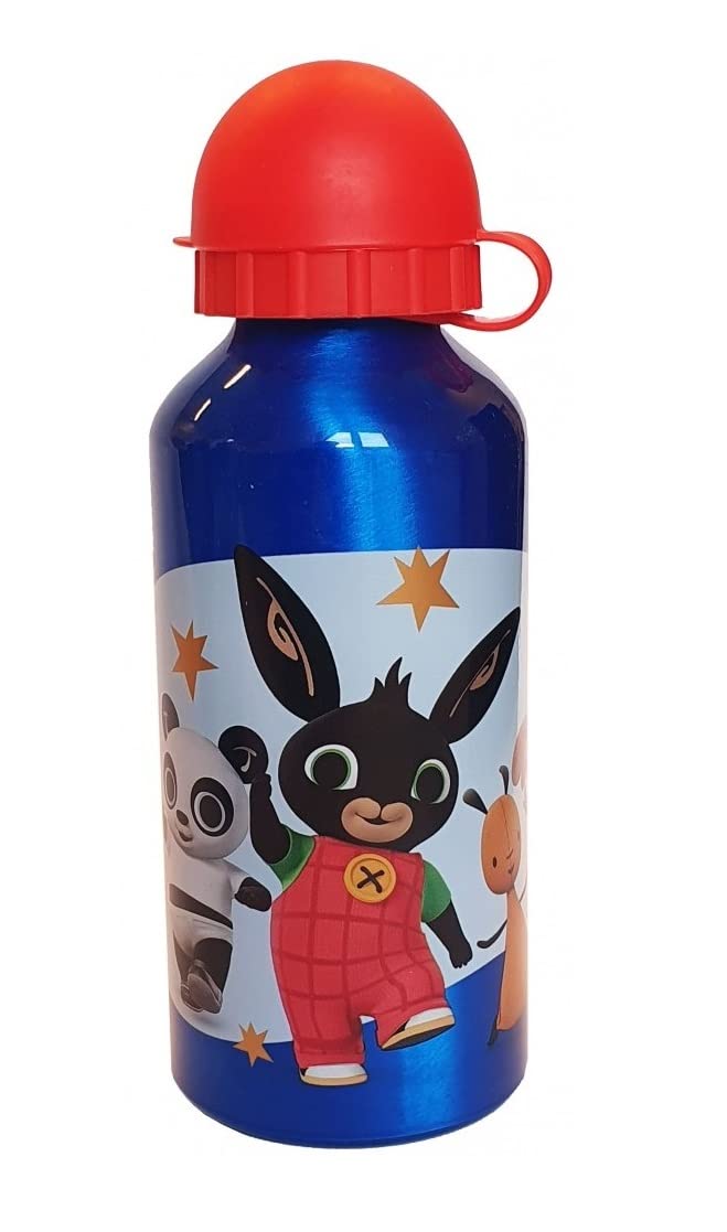 Borraccia Scuola Bottiglia Sport in Alluminio Bambini 400ml con Beccuccio Retraibile (Bing 500ml)