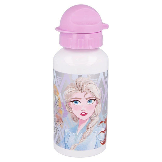 Borraccia Scuola Bottiglia Sport in Alluminio  Bambini 400ml con beccuccio retraibile (Frozen)