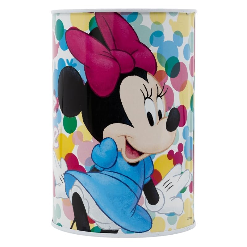Salvadanaio in Metallo cilindrico  MINNIE MOUSE