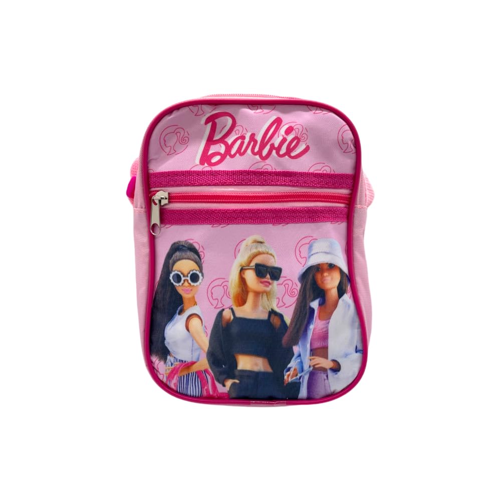 Borsello Bambino Marsupio Tracolla Ragazza Spalla Regolabile Viaggio Sportivo Tempo Libero Gadget (Barbie)