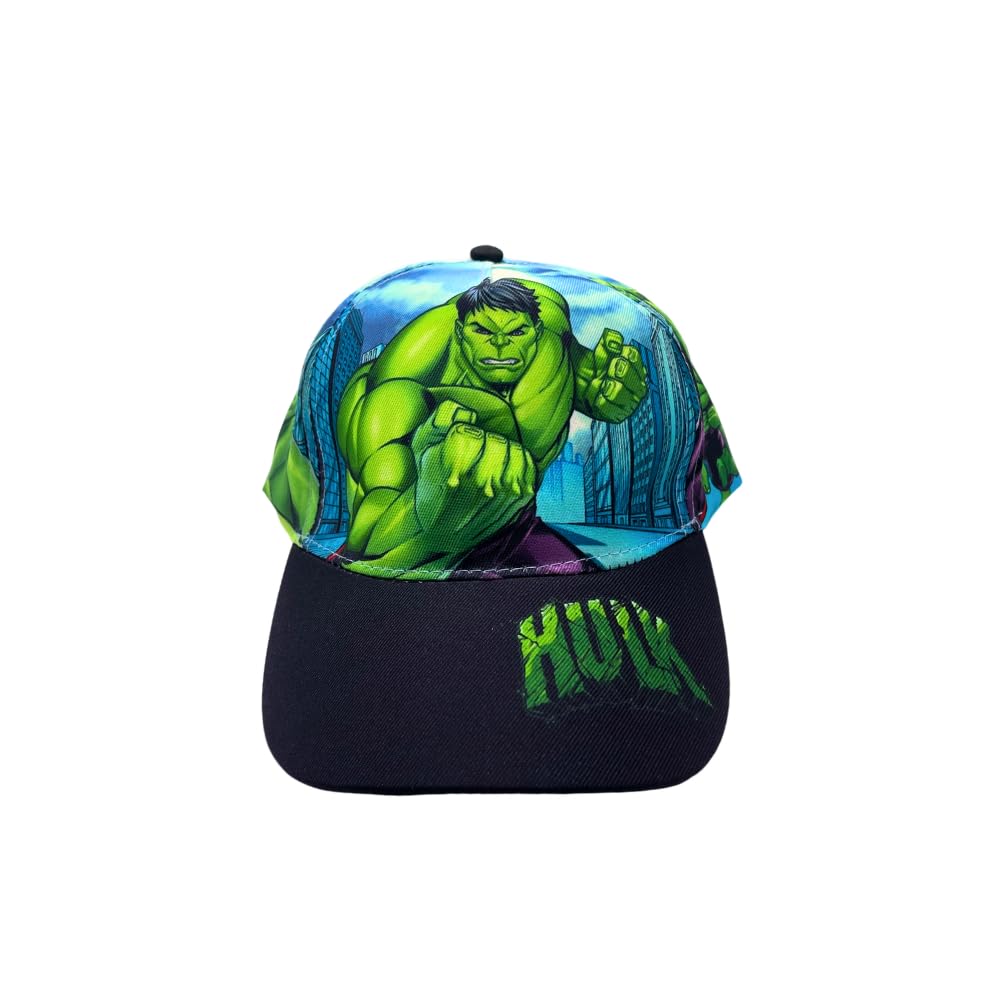 Cappello con Visiera da Ragazzo/Bambino, Berretto da Baseball Regolabile Avengers Hulk