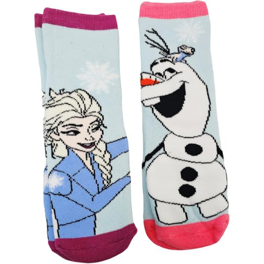 2 paia Calzini antiscivolo ufficiali bambino calze anti scivolo  FROZEN (31-34)