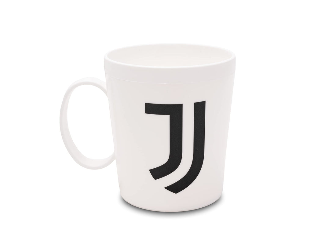 JUVE Tazza Riutilizzabile Bianca Logo JUVENTUS, 320 ml Tifoso Calcio