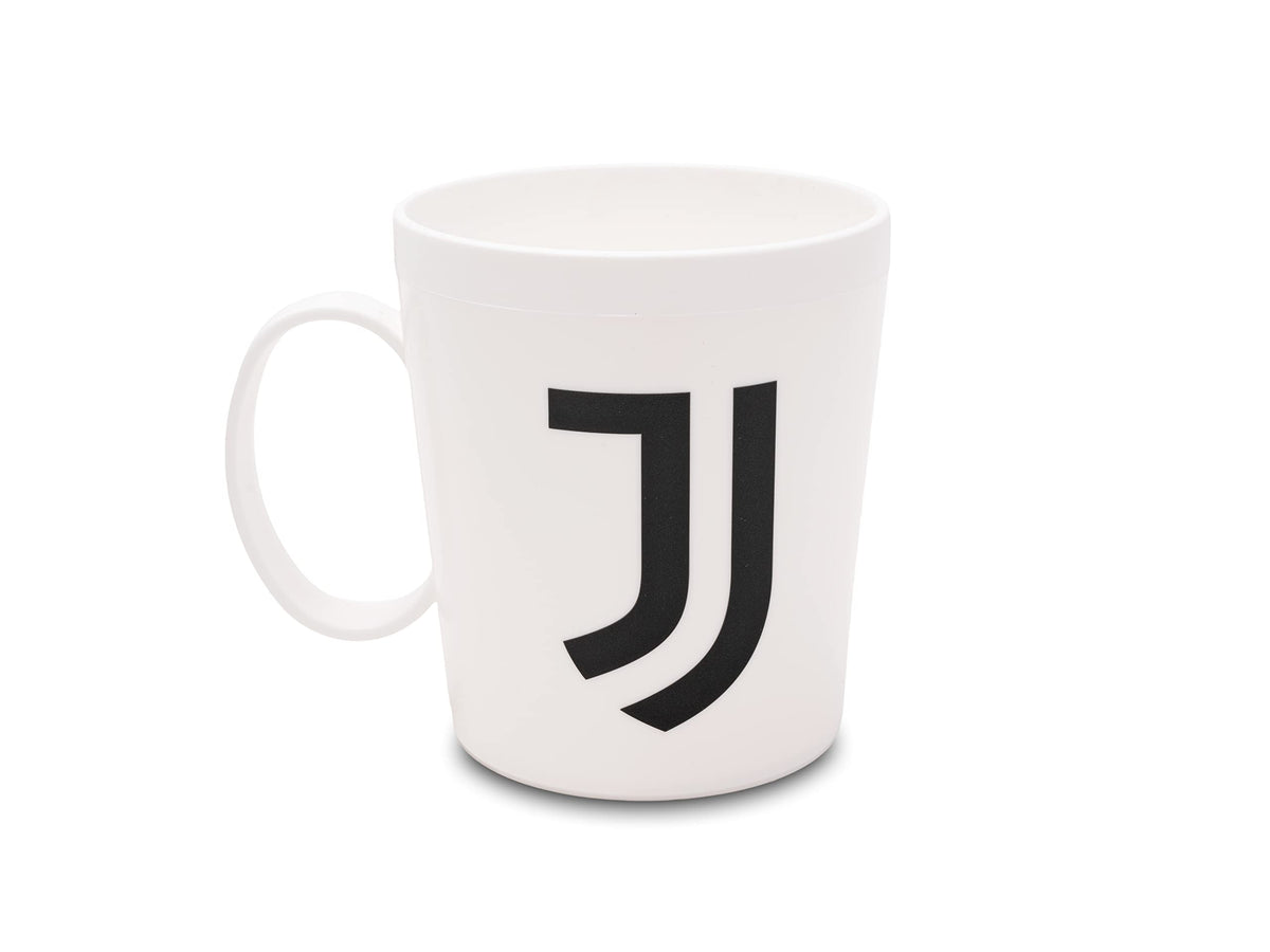 JUVE Tazza Riutilizzabile Bianca Logo JUVENTUS, 320 ml Tifoso Calcio