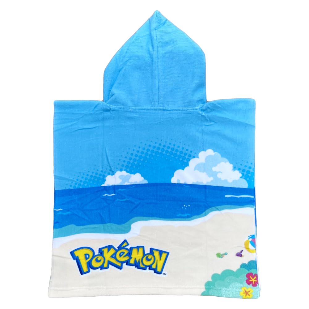 CARTOON Poncho mare Psyduck Scorbunny Raichu P1kachu per Pokemon accappatoio in poliestere per spiag 3