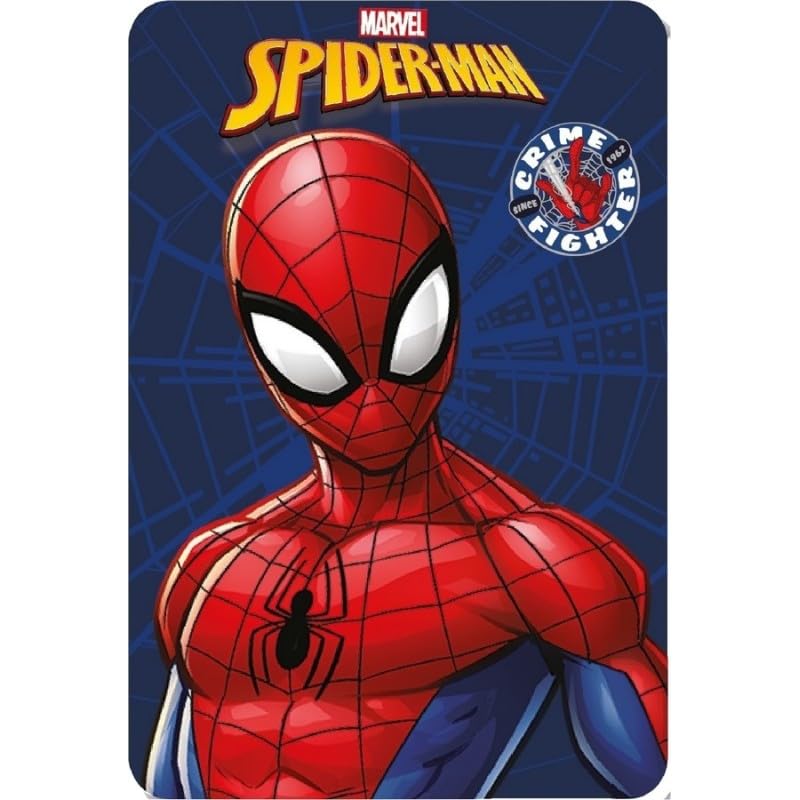 Coperta Plaid Morbida e Calda 100x140cm  Bambini Pile con stampa (SPIDERMAN)