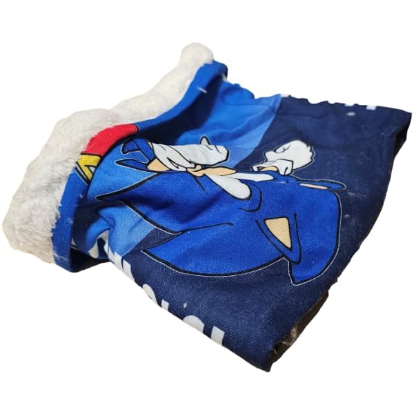 Scaldacollo Sciarpa Tubolare Bambini Caldo Bimbo Scollo Termico Invernale Ragazzi Morbido  SONIC Il Riccio