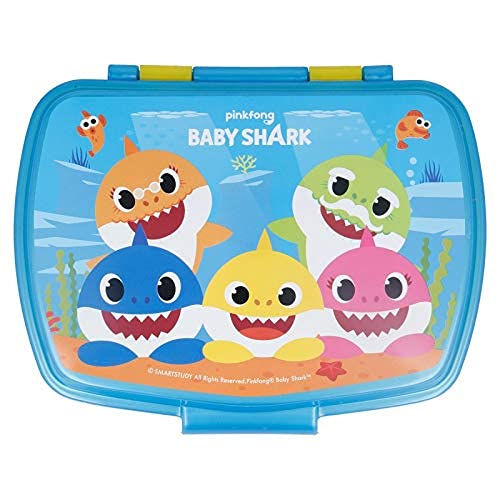Contenitore Portapranzo Porta merenda Scatola Sandwich Box  Bambini (Baby Shark)