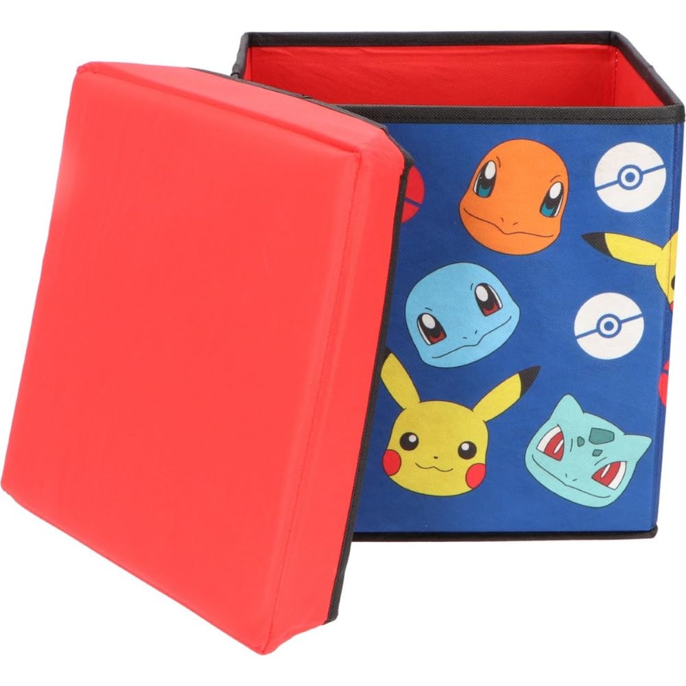 CARTOON Pouf Pokèmon per bambini multifunzione contenitore porta oggetti per sedersi 30 cm 3