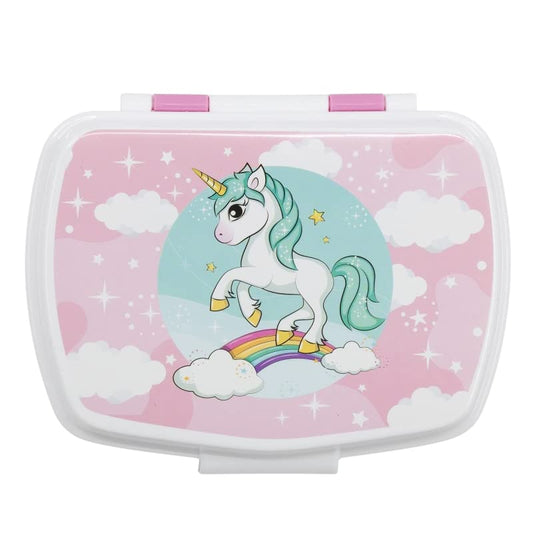 Contenitore Portapranzo Porta merenda Scatola Sandwich Box  Bambini (Unicorno bambina)