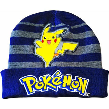 Cappello Invernale Morbido e Caldo Bambini e Ragazzi Pokemon Blu