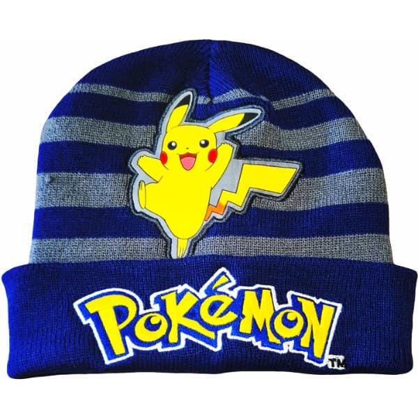 Cappello Invernale Morbido e Caldo Bambini e Ragazzi Pokemon Blu