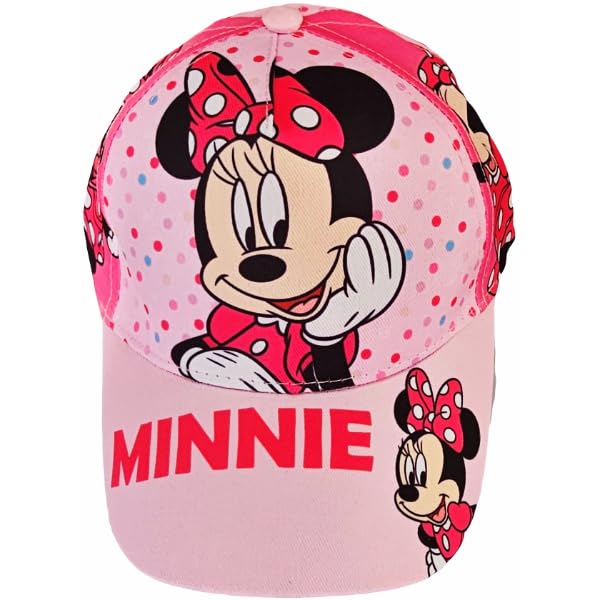 Cappello con Visiera da Ragazzo/Bambino - Berretto da Baseball Regolabile Minnie Mouse Ufficiale