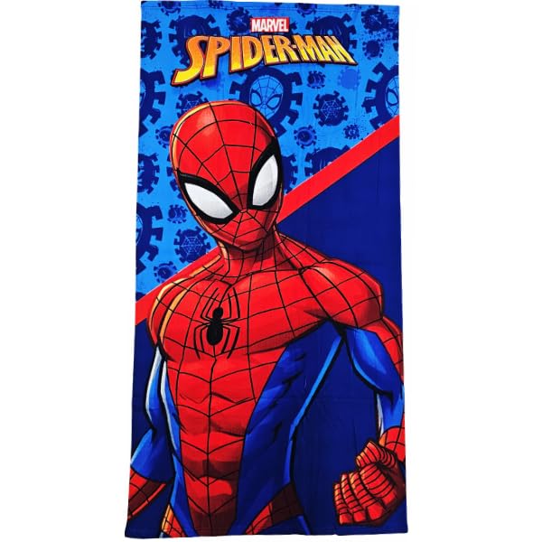 Telo Mare Asciugamano da spiaggia e piscina in microfibra CM. 140X70 asciugatura rapida, ultra morbido ( SPIDERMAN Bimbo)