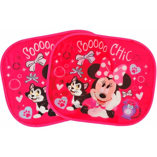 Coppia di Tendine Laterali Parasole Auto Bambini con Ventose (MINNIE MOUSE Topolina)