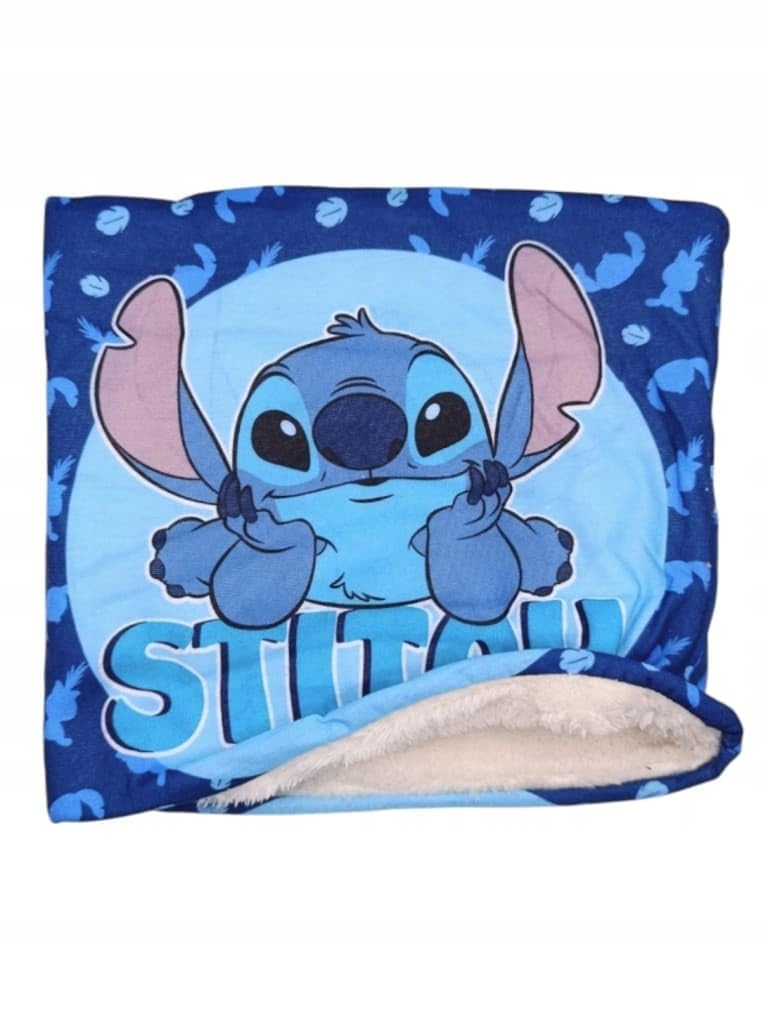 Disney Stitch Sciarpa Scaldacollo, Morbida e Calda per Bambini, Blu