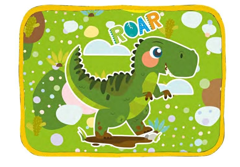 Tovaglietta Morbida Ripiegabile Sottopiatto Immeabile CM.30X40 (DINOSAURO)