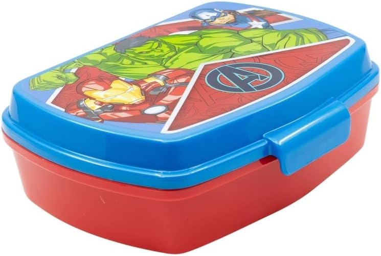 Set Pranzo Scuola 2 Pezzi Portamerenda e Borraccia in Plastica Bambini Bambino Merenda Launch Box - 
