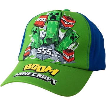 MINECRAFT - Cappello con Visiera da Ragazzo/Bambino Berretto da Baseball Regolabile