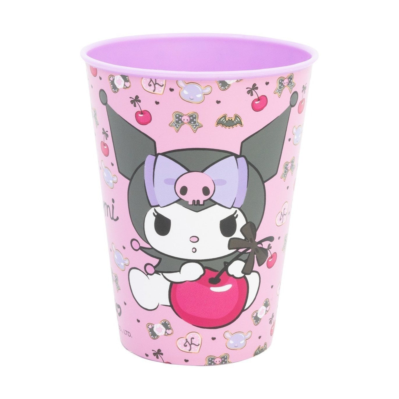 KUROMI - Set 2 Bicchieri per Bambini 260 ml in plastica Regalo per Ragazzi - Adatto per lavastoglie e microonde