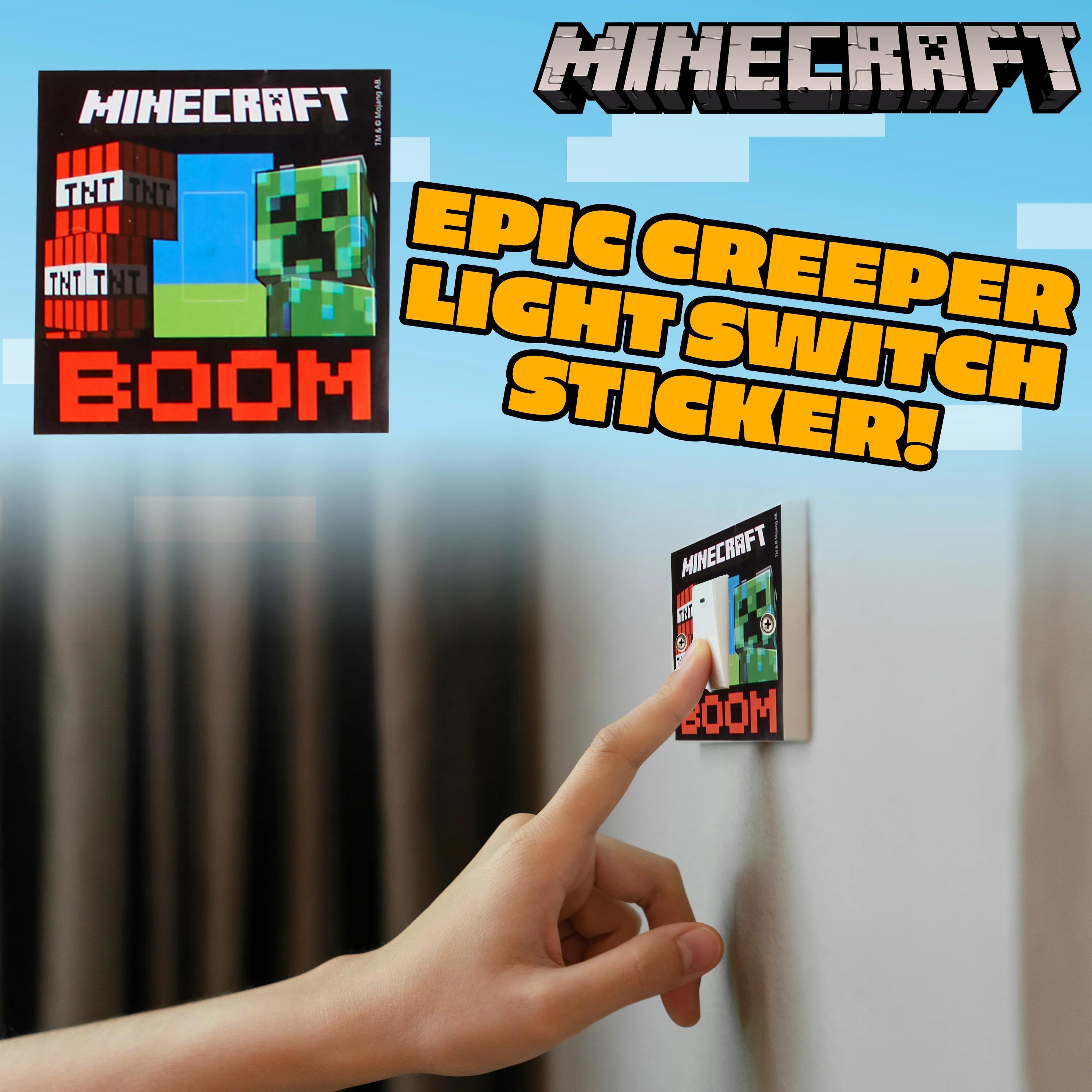 Minecraft - Stickers e accessori - Adesivi per finestra o mobili - Decorazioni cameretta Ragazzi