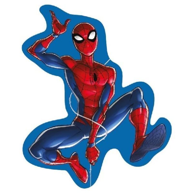 Cuscino 3D Shaped Sagomato peluche  Bambini in Poliestere con la Forma sagoma Personaggio ( SPIDERMAN)