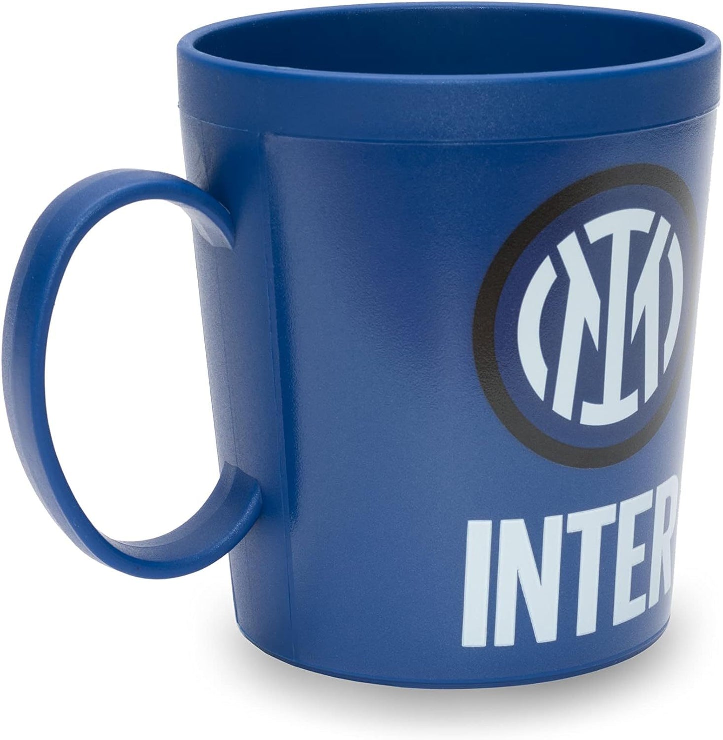 Tazza Ufficiale INTER Bicchiere in plastica 360ml per Microonde con manico Tifoso colazione BPA-free Made in Italy