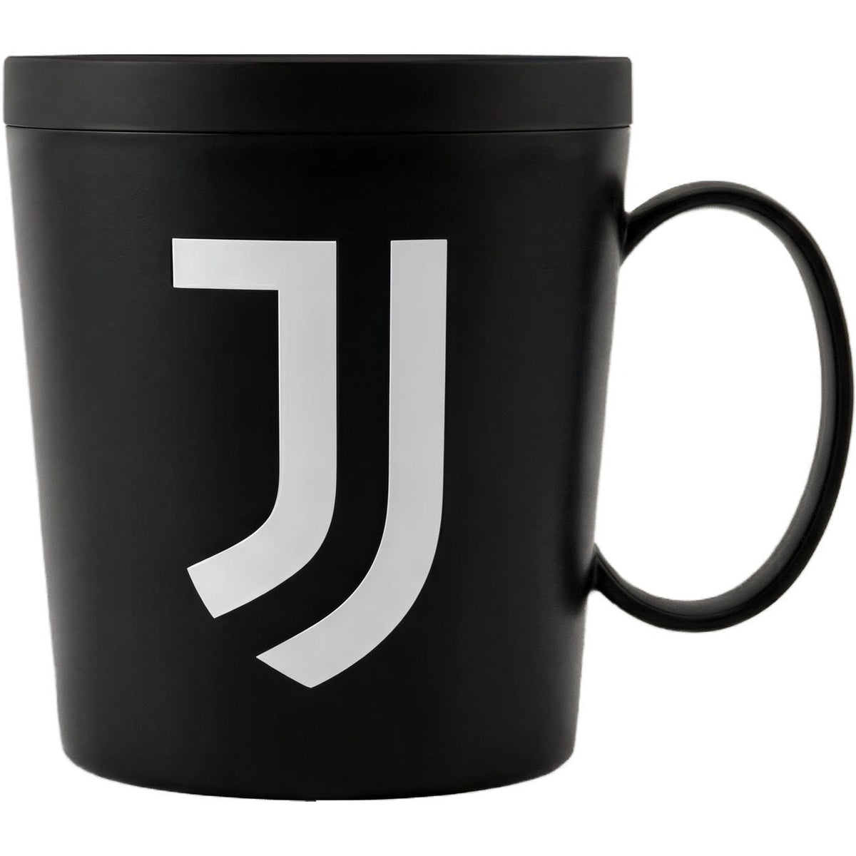 Tazza Ufficiale Bicchiere in plastica 360ml per Microonde con manico Tifoso Calcio colazione Made in Italy NERO