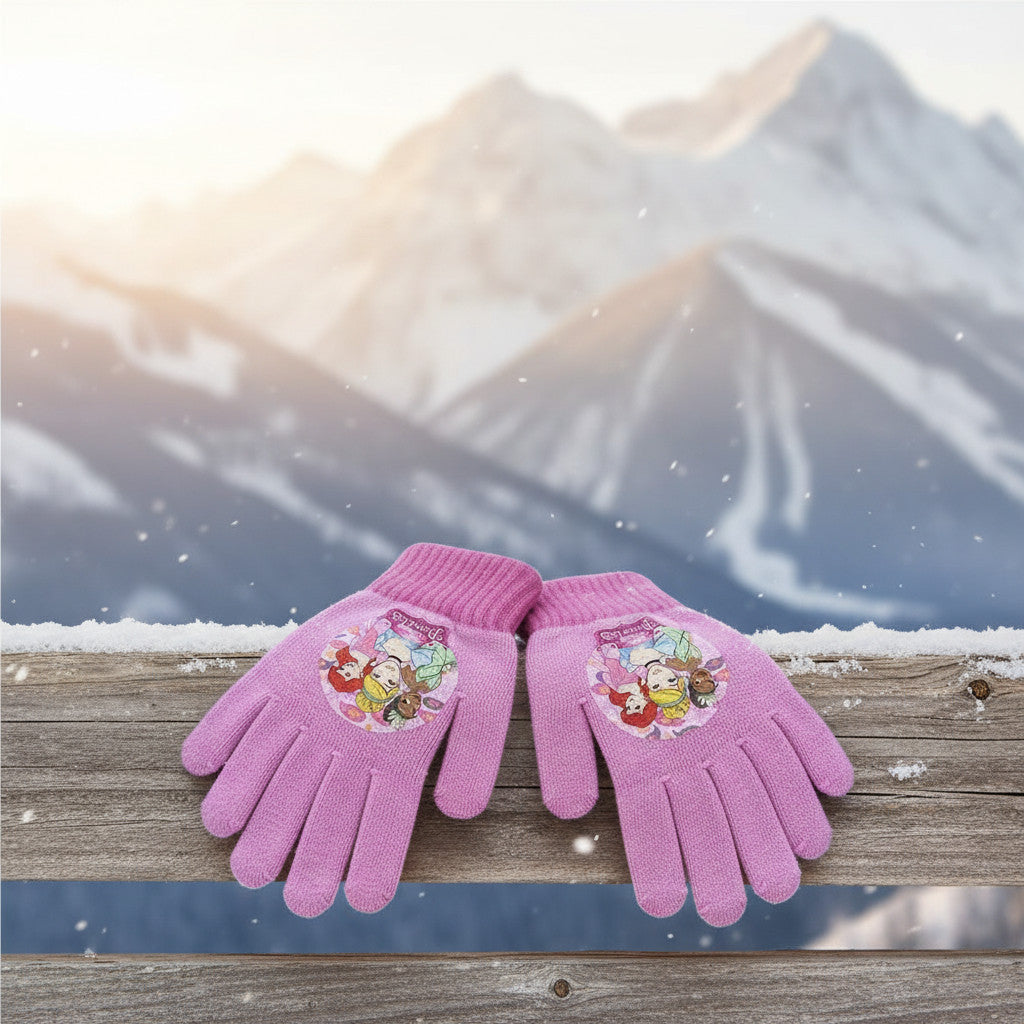 Guanti Invernali Bambini Principesse Taglia Unica 2-5 Anni 6